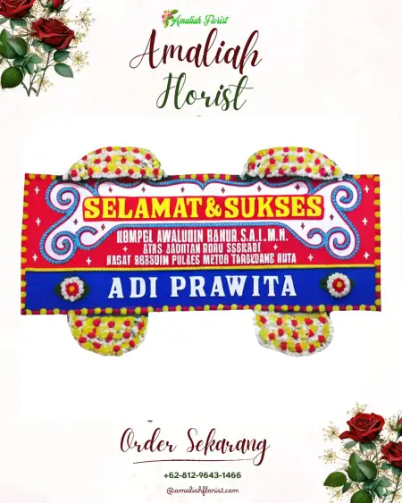Papan Bunga Ucapan Selamat Sidobangun